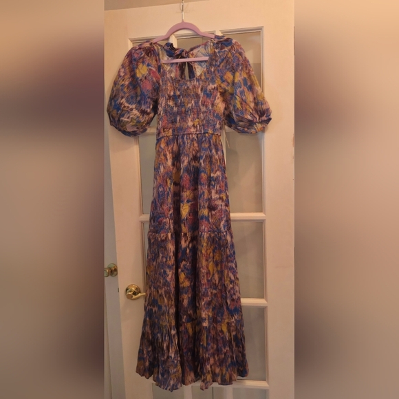 Cleobella Artistic Keely Smocked Midi Dress - Picture 6 of 8